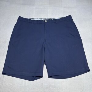 Peter Millar Salem Performance Shorts Mens 38 Navy Casual Golf Classic Fit